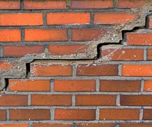 Picture of cracked bricks